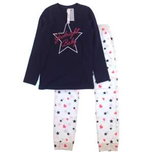 IDEXE kislány sötétkék hosszú ujjú pizsama szett - 128 32450329 Gyerek pizsamák, hálóingek - Virág - Kislány