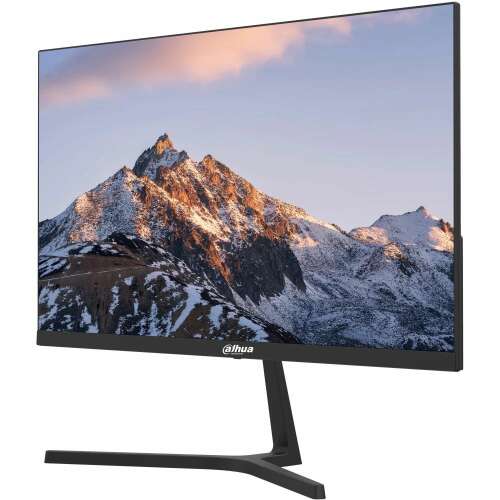 Monitor Dahua LM24-B200S de 24 inci Full HD, negru, vedere laterală
