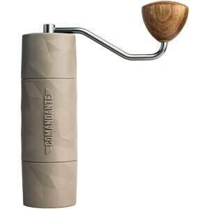 Comandante X25 Trailmaster Dune manual coffee grinder, beige color, with wooden handle - Coffee Grinder
