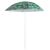 Strand kerti 150cm beach umbrella with tropical leaf print