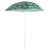 Strand kerti 150cm beach umbrella with tropical leaf print