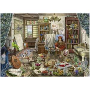 Ravensburger Exit Puzzle 759 finalizat, Atelierul Artistului, puzzle cu cameră de evadare - Ravensburger Puzzle