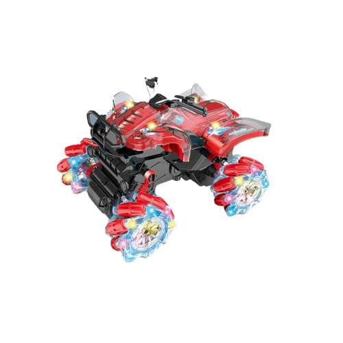 Red RC Quad with LED lights and gesture control