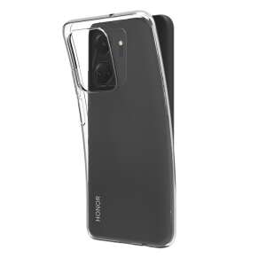 Etui Honor X7a z przezroczystego cienkiego silikonu, widok pod kątem - OEM Kontakty telefoniczne