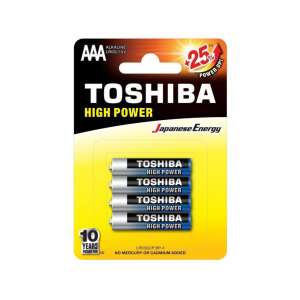 Toshiba High Power Alkaline mikró AAA elem 4 darab 49988383 Elemek - Ceruzaelem