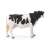 Schleich Holstein tehén figurka, fekete-fehér, álló, oldalnézet