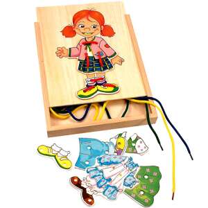 Dress up fată jucărie din lemn 75640545 - Jocuri si jucarii educative