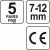 YATO Füldugó 7-12 mm 5 pár 104069994