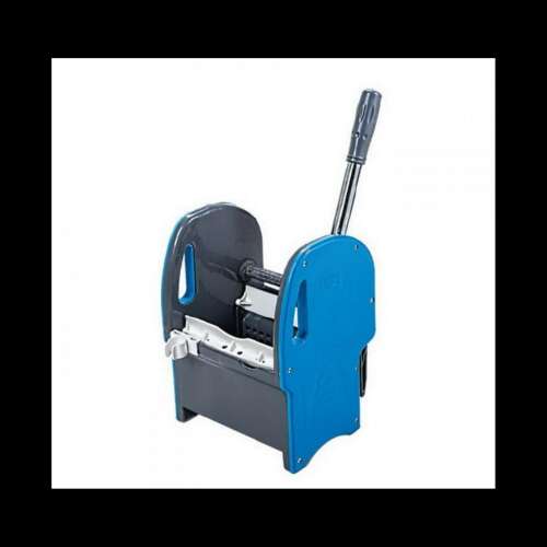 Mopprés mop facsaró takarítókocsihoz, kék és szürke, fém nyéllel, MPP793B