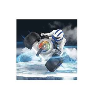 Stunt motorcycle toy with light and sound effects, performing a wheelie - Nonbrand Kids's play car