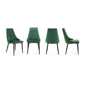 Esszimmerstuhl Set 4tlg. P88_44 #grün-schwarz 32452210 Esszimmerstühle