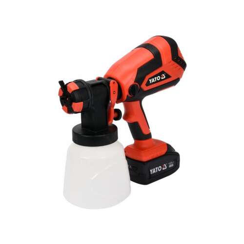 YATO Akkus festékszórópisztoly 1000 ml 18 V Li-Ion (1 x 4,0 Ah akku + töltő) 75649304