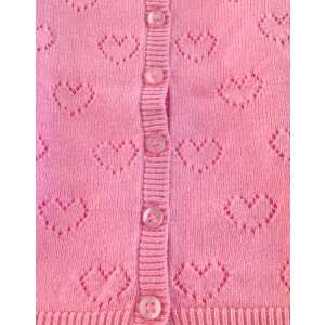 IDEXE szívecskemintás rózsaszín baba kardigán 32453201 Gyerek pulóverek, kardigánok