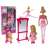 Anlily Ballerina-Puppen-Set, Mutter und Kind, rosa Kleid, Spiegel, Ballett