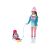 Anlily mother and daughter doll set with sled, winter themed toy