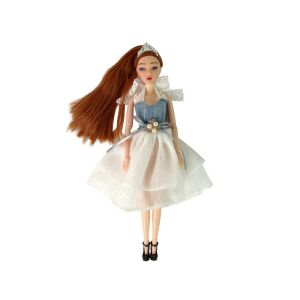 Emily Baba doll with red hair and white dress - Nonbrand Baba