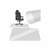 GuardMat Invisible Chair Mat, 100x140cm, Milky White, Floor Protector, with Gaming Chair