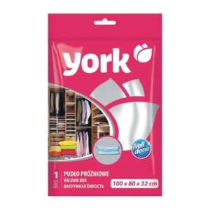York Vacuum Storage Bag, 100x80x32cm, for clothes, blankets, pillows, space saving - Vacuum bag