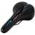 Trizand bike saddle with blue accents, top view