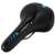 Trizand bike saddle with blue accents, top view