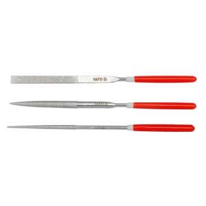 YATO Zestaw pilników igłowych 3-częściowy, 3,0 x 140 mm, do precyzyjnego piłowania - Ráspoly