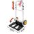 VOREL folding hand truck with adjustable handle, 90 kg capacity, ergonomic design