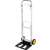 VOREL folding hand truck, 90 kg capacity, aluminum, foldable, with wheels