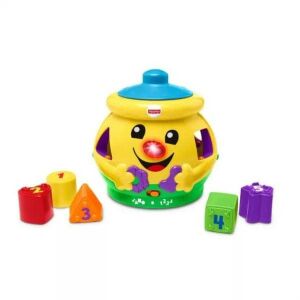 Fisher-Price Cookie Shape Sorter with Smiling Face and Colorful Blocks - Babies & Toddler