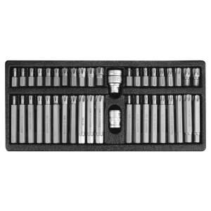 YATO 42-częściowy zestaw bitów Torx i Ribe w organizerze - Bithead