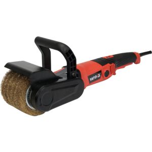 YATO 1300W Flächenschleifer mit Drahtbürste, Werkzeug zum Polieren von Metall und Holz - Schleifmaschinen