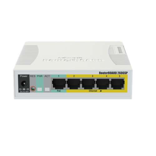MikroTik RB260GSP/CSS106-1G-4P-1S 5-portni GbE 1xGbE SFP PoE switch 75662111
