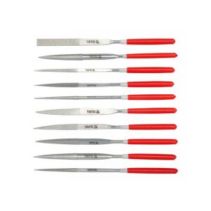 Zestaw pilników igłowych YATO, 10 sztuk, 4,0 x 160 mm, różne profile - Ráspoly