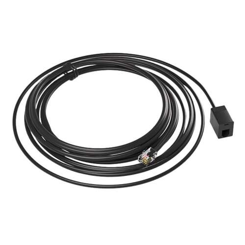 Sonoff RL560 sensor extension cable, 5 meter black cable with RJ9 connector