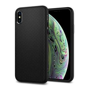 Spigen Liquid Air fekete telefontok iPhone XS Max-hoz - Spigen