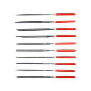 YATO 10-teiliges Nadelfeilenset, 3,0 x 140 mm, verschiedene Profile - Feilen