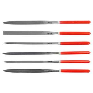 Zestaw 6 pilników igłowych YATO, 4,0 x 160 mm, z różnymi kształtami do precyzyjnego piłowania - Ráspoly