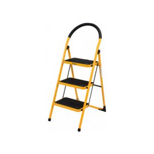 VOREL Scară cu 3 trepte, galben și negru, pentru uz casnic - Scară și suport
