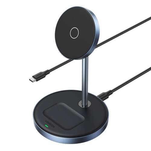 UGREEN 90668 2-in-1 Wireless Charger für iPhone und AirPods, magnetischer Ladeständer mit separatem Ladepad für AirPods