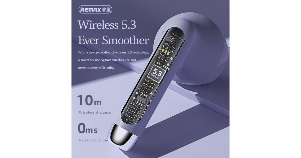 Remax Marshmallow Stereo TWS-19 wireless earbuds (purple)