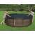 Okrugli poklopac za bazen Bestway Steel Pro MAX, crni, 12ft, u upotrebi