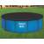 Okrugli poklopac za bazen Bestway Steel Pro MAX, crni, 12ft, u upotrebi