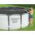 Woman installing Bestway 305cm Pool Cover on Steel Pro MAX Pool