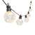LPL 10 GLOBE 5 meter string lights with 8 cm clear globe bulbs, warm white micro LED lights, outdoor use