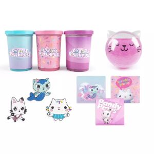 Gabby's Dollhouse Slime Mix It Set zawartość: slime, konfetti, charmsy - Szlam