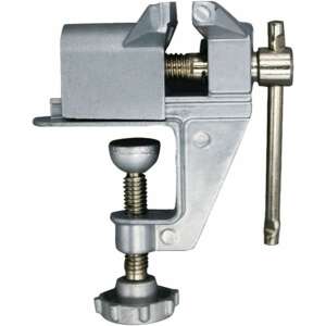 Mini satu, small bench vise, metal clamp, for hobbyists, model makers, jewelers, electronics repair - Vise