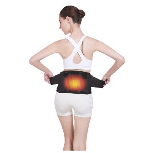 Karcsúsító, testtartás javító és derékfájás elleni hatású önmelegítő deréköv légáteresztő anyagból - 3 cserélhető melegítő betéttel (BBV) 127949140 - Mágneses deréköv