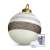 Inflatable giant Christmas ball with glitter stripes, 60 cm, with remote control and LED light