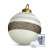Inflatable giant Christmas ball with glitter stripes, 60 cm, with remote control and LED light