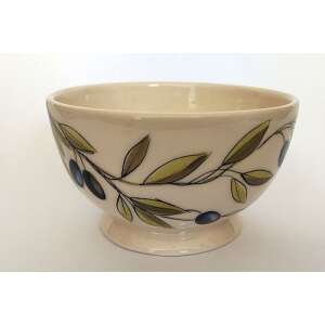 Violin olajbogyós műzlistál, 0,6l, kerámia, kézzel festett - Vanilia Kerámia