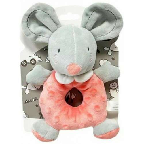 Tulilo puha  plüss csörgő - egér coral